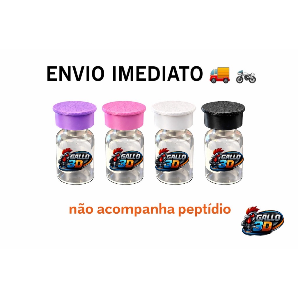 KIT 8 Tampas Tampinha para Ampola Seguro Proteção Tirze Organização 3ml  Proteção + Encaixe Perfeito