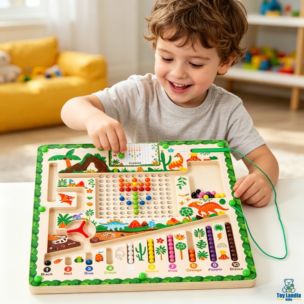 Brinquedo Labirinto Magnético Infantil Brinquedo Educativo Pedagógico Desenvolvimento Infantil (Com Imã)