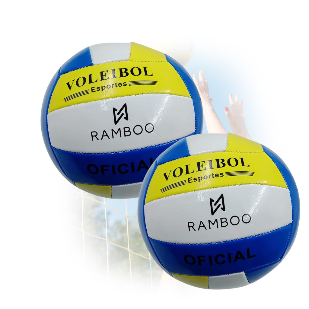 Kit 02 Bolas Volei de Praia Tamanho Oficial Quadra e Areia