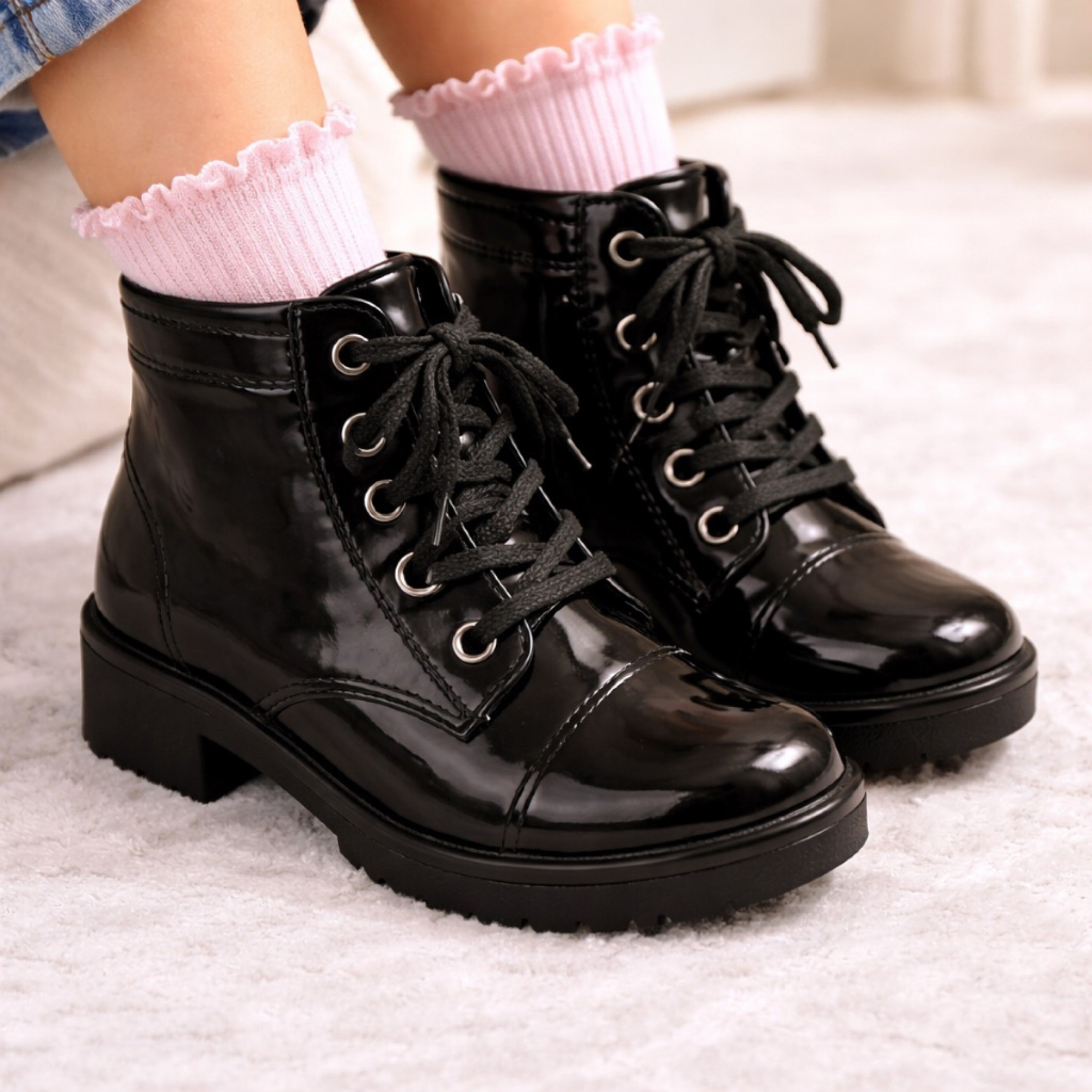Bota Galocha Coturno Infantil Menina Lançamento