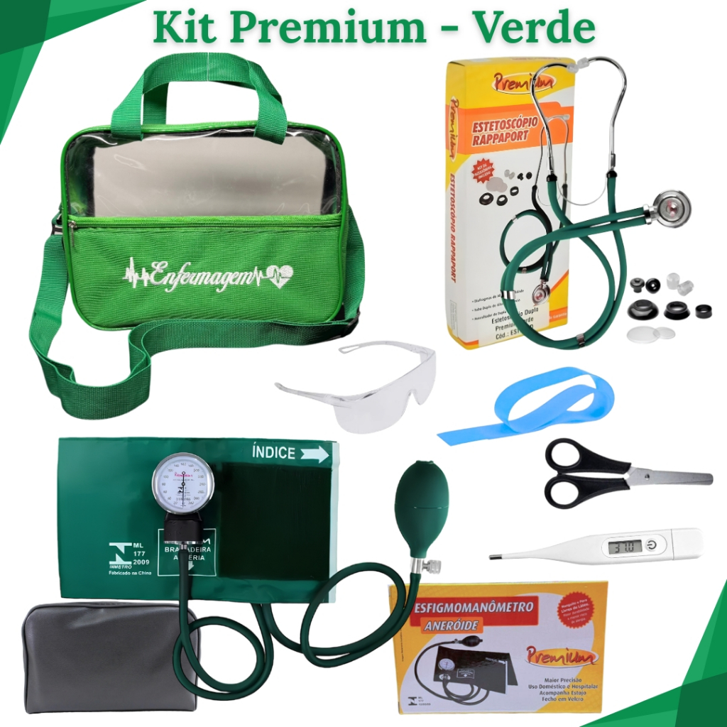 Kit Completo de Enfermagem Estágio - 8 itens