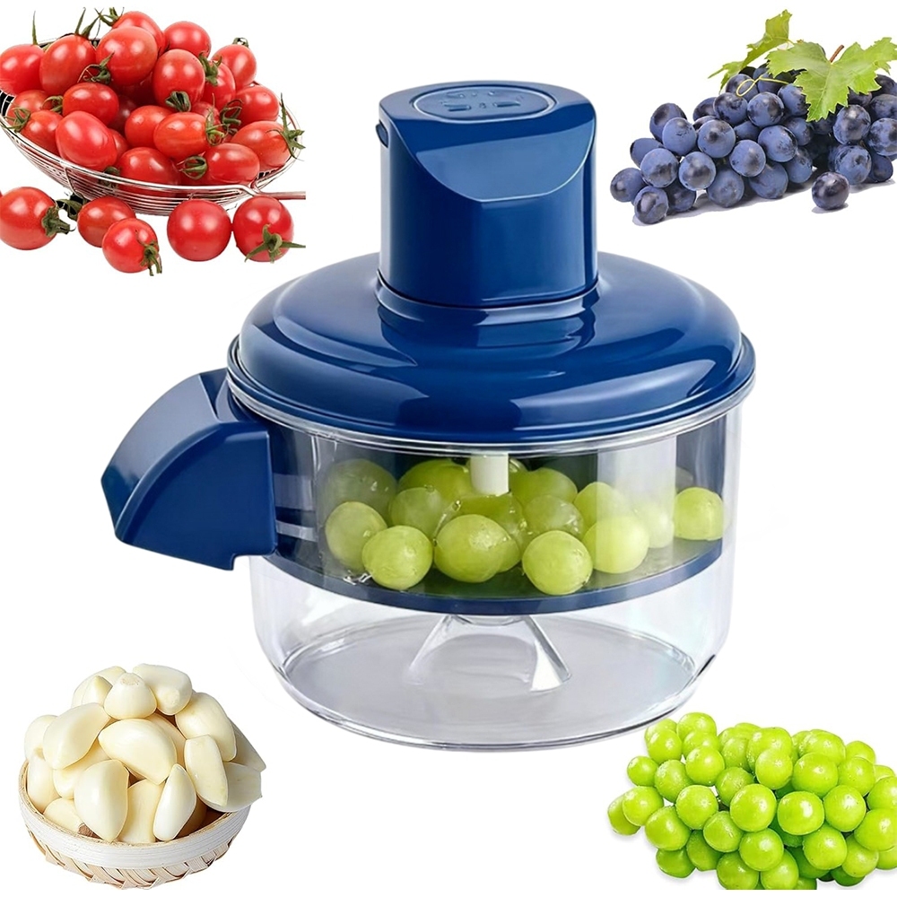 Descascador Elétrico Automatico Portátil 127/220V Cozinha Descascar Alho Uvas Frutas Tomate Legumes