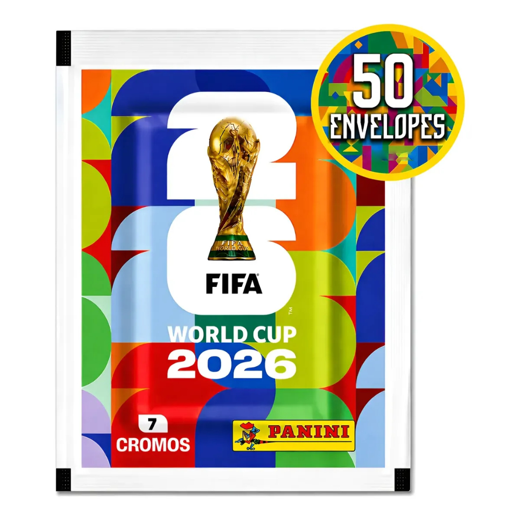 Kit 245/280/350 Figurinhas Oficiais Álbum Copa Do Mundo FIFA 2026 Pacotes Originais Colecionável