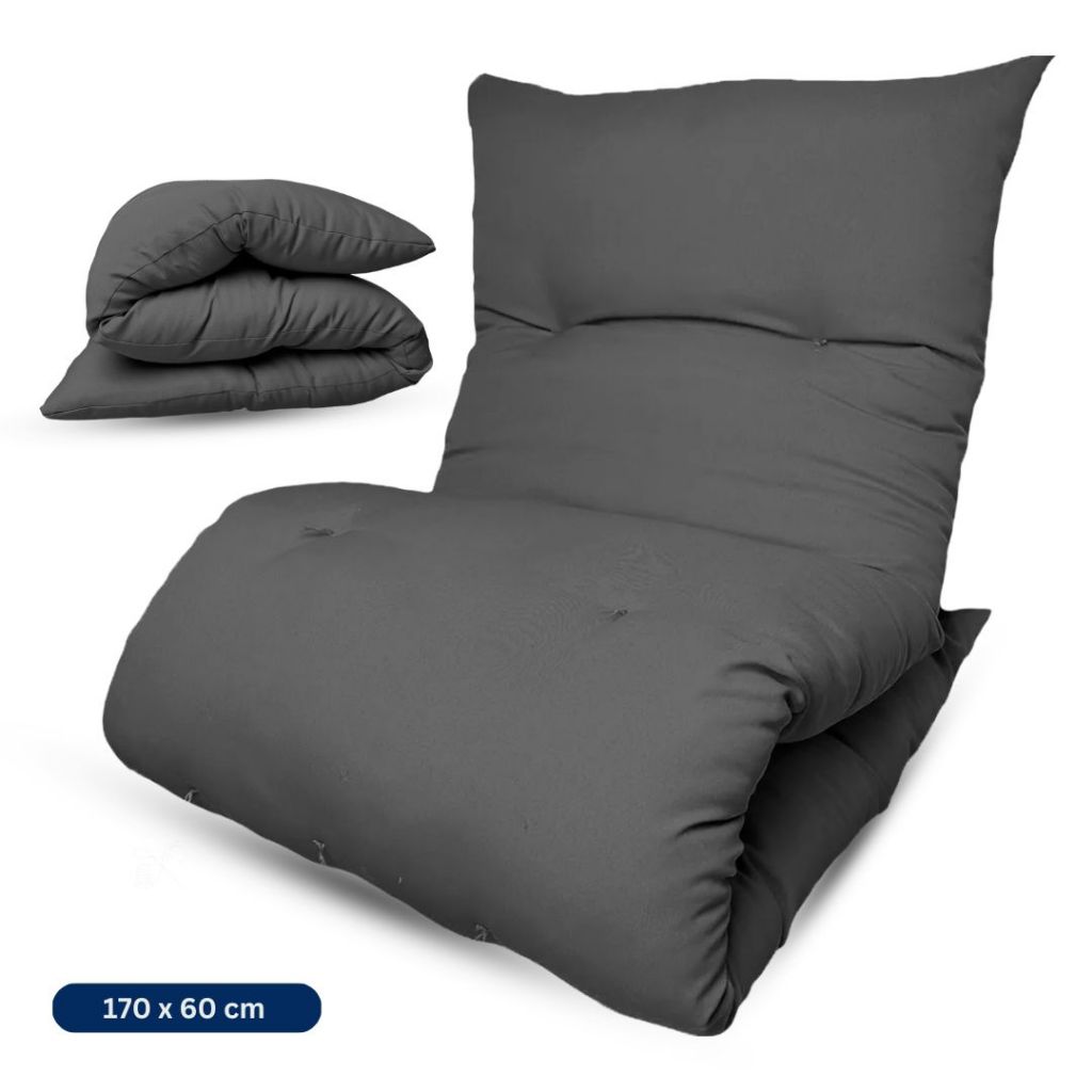 Colchonete  Futon 170X60 CM Solteiro Dobrável Decorativo acampamento Almofada sofá