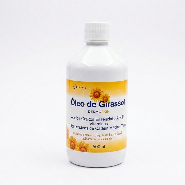 Óleo de Girassol Cicatrizante 500ml AGE - Hidratação, Escaras e Regeneração - Dermoskin