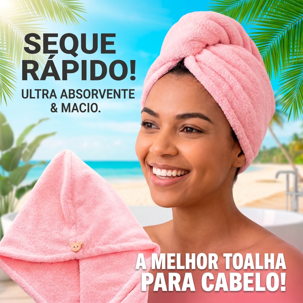 3/5/10 PCS Toalha De Cabelo Banho Toalha Grossa Mágica para Secar Cabelo de Microfibra Grossa Touca