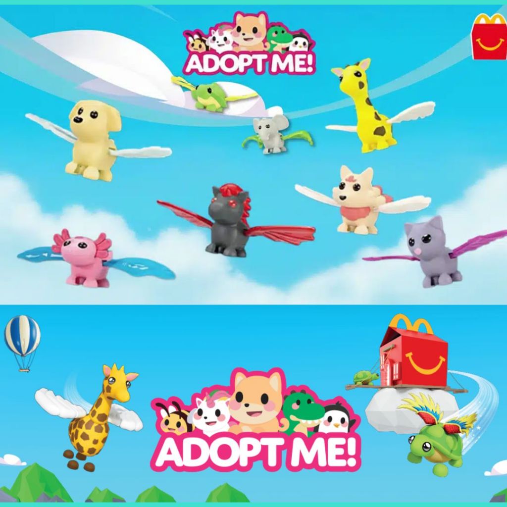 Brinquedos Adopt Me! Roblox  Mc Donald's 2026 Lacrados Mc Lanche Feliz