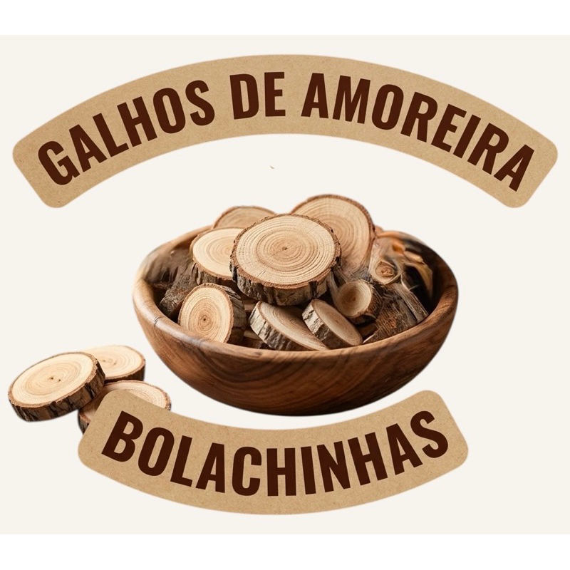 Bolachinhas de Amoreira 100% Naturais - Mordedor para Coelhos e Roedores