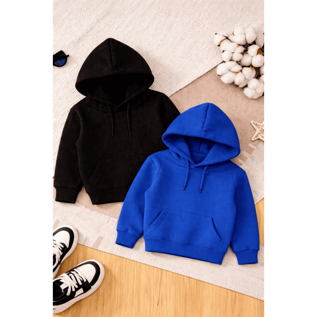 Kit 2 Moletom Canguru Infantil Unissex Várias Cores Lançamento