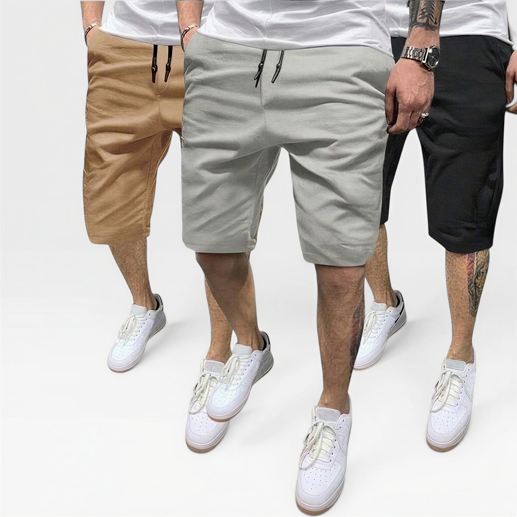 Bermuda Sarja Colorida Premium Masculino Diversa Cores