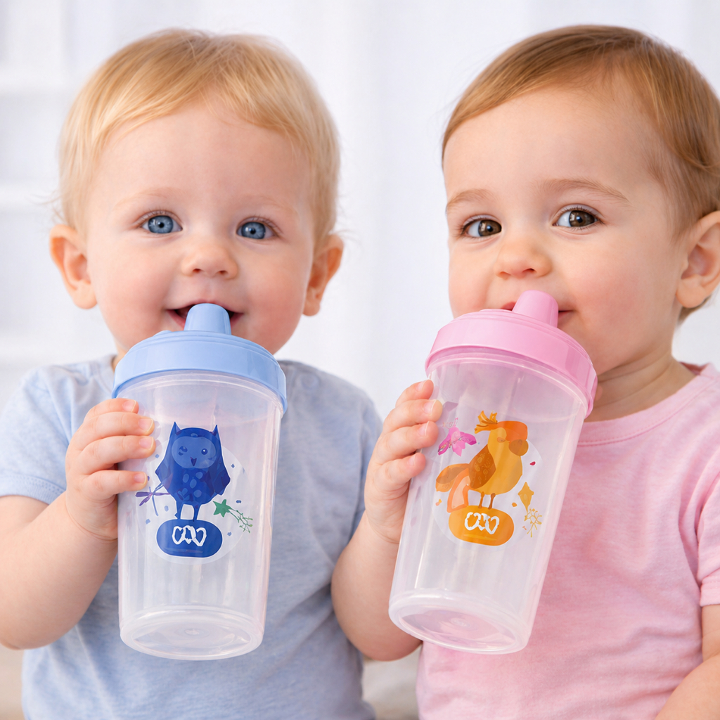 Copo Infantil Antivazamento Transição Bebê 240ml Anti Fluxo Anti Engasgo