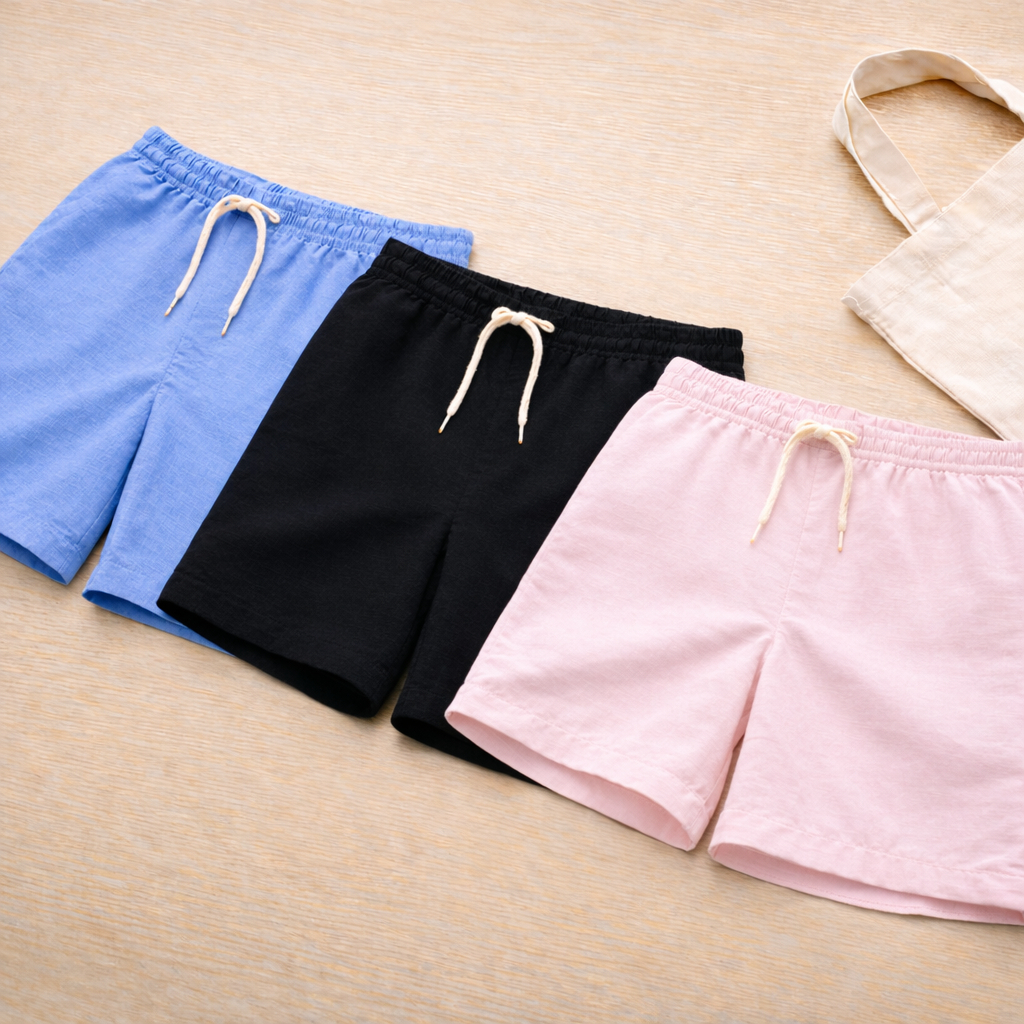 Kit 3 Shorts Masculino de Linho Elegante Estilo Mauricinho – Moda Old Money 2026