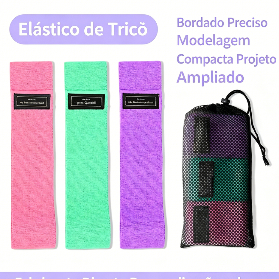 Faixas Elásticas de Yoga - 3 Peças: Resistência Superior, Flexibilidade Aumentada, Fortalecimento Articular-R3