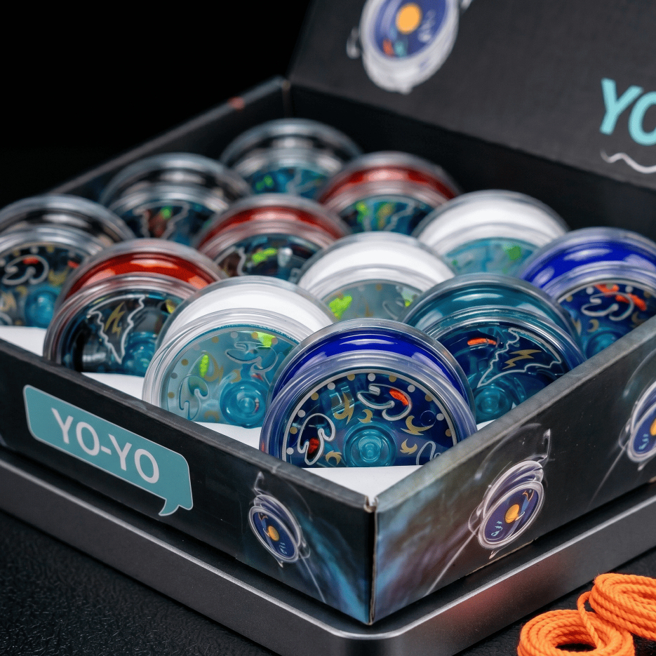 Ioiô Infantil com Luz LED Colorido - Yoyo super resistente que acende ao rodar