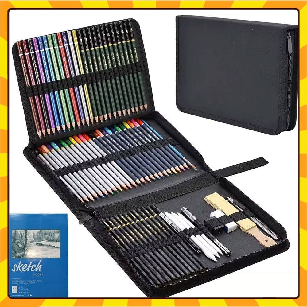 Estojo 73/24 Peças Lápis De Desenho Arte Profissional Pintura-Tablet de desenho grátis