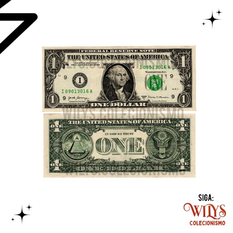 Cédula 1 Dólar - Estados Unidos - Original