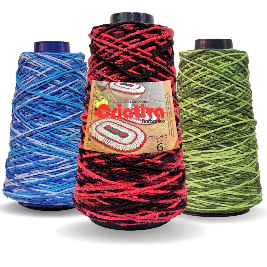 Barbante Criativa 200g N.º 6 MIX Multicolor