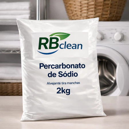 Percarbonato De Sódio 2KG Alvejante sem cloro Tira Manchas 100% Puro limpeza, clareador