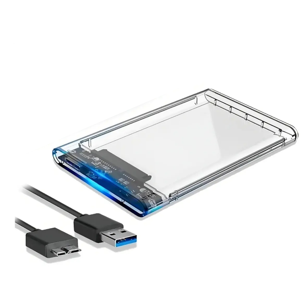 Case Hd Transparente Usb 3.0 Sata 2.5 Hdd Ssd 3tb