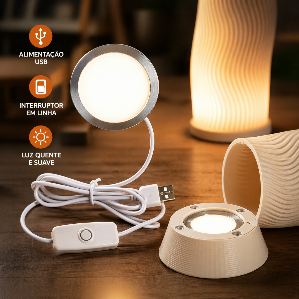 Kit LED 001 Bambu Lab 5V USB para Impressão 3D Iluminação DIY para Projetos Personalizados