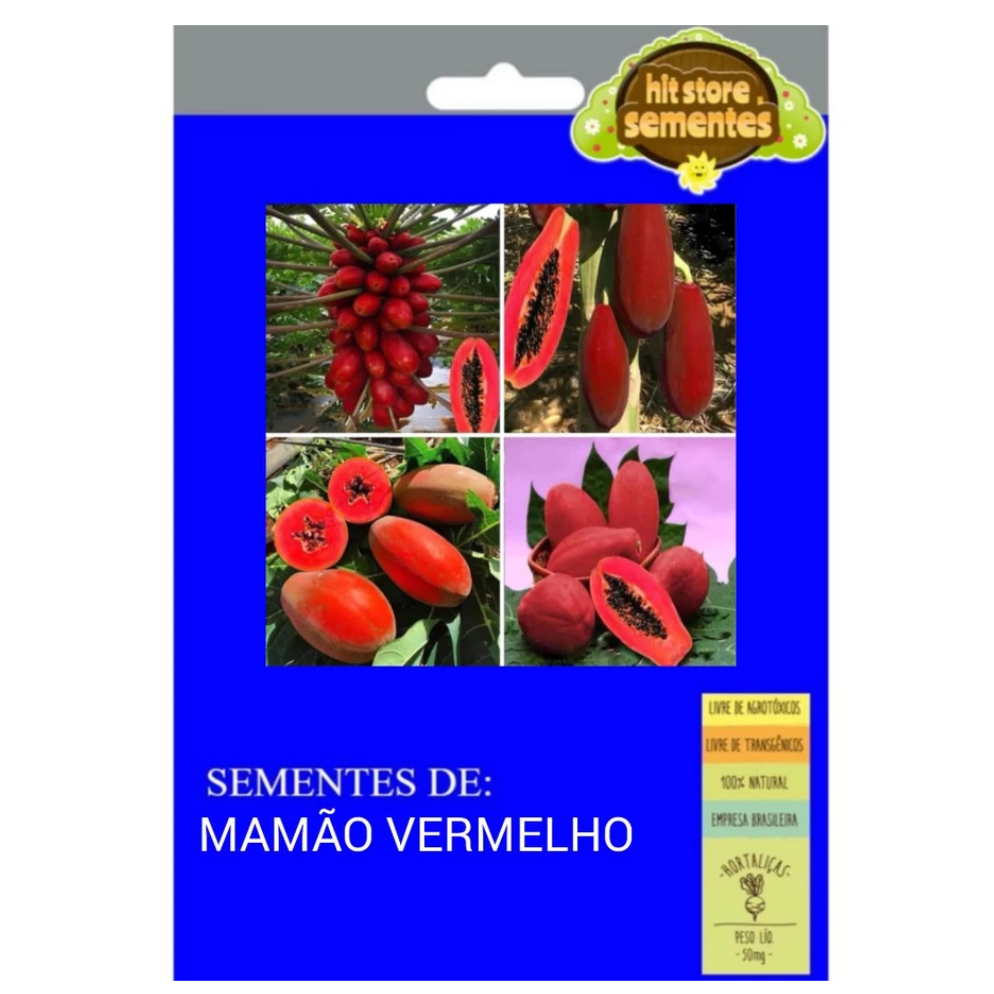 Mamão Vermelho Tailandês Para Vaso 10 Sementes de Qualidade
