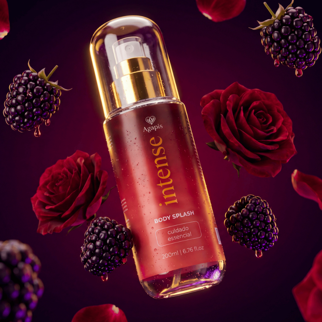 Body Splash Sexy Intense Agapis Beauty 200ml Fragrância Sedutora Desodorante Corporal Colônia