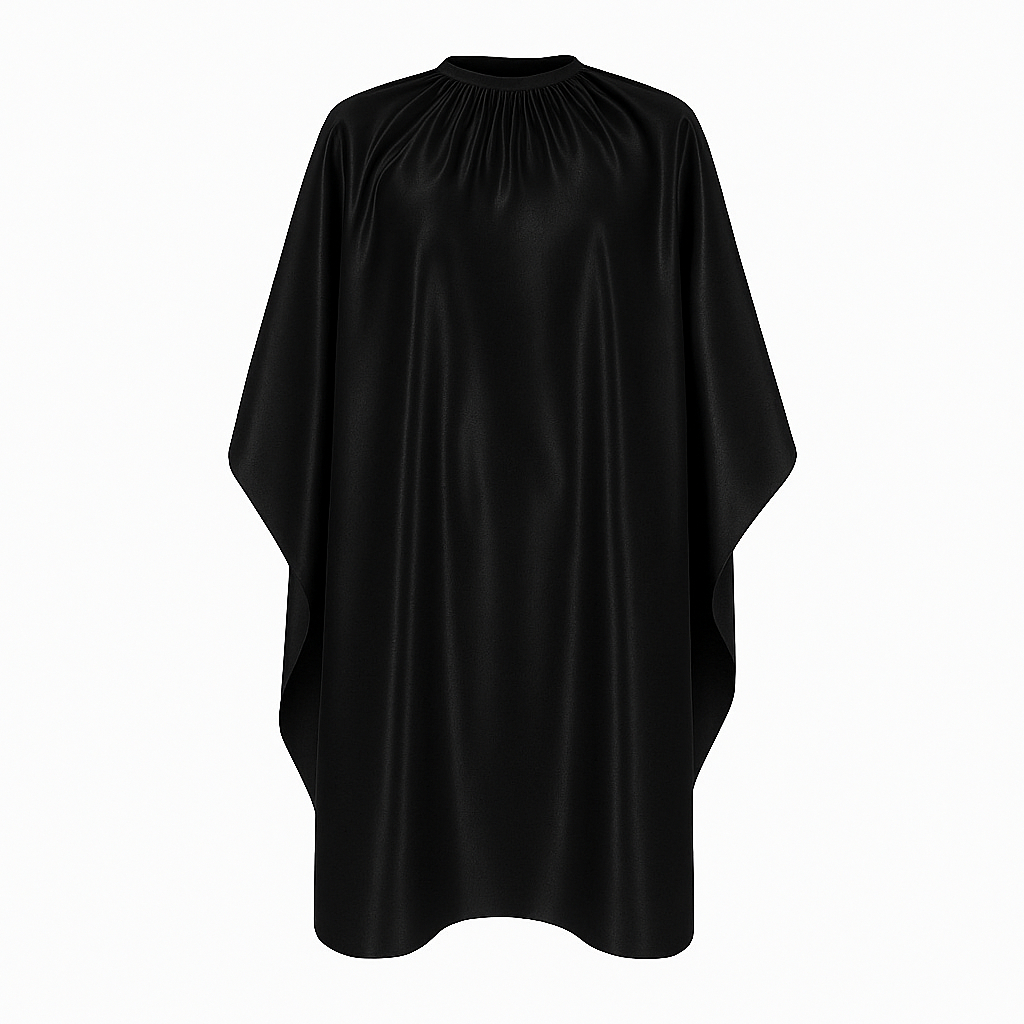 Capas Para Cortar Cabelo Com Zíper Em Cetim Liso
