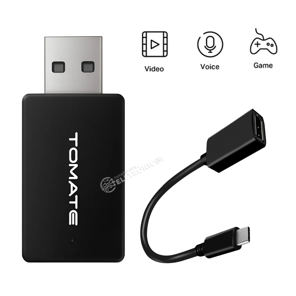 CarPlay Android Auto Sem Fio Adaptador Wireless USB Tipo C WiFi 5G MTC189