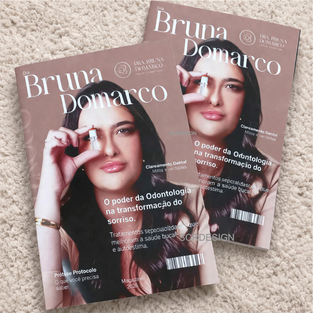 Revista Catálogo Personalizado Estética Consultório Couchê - Arte Inclusa