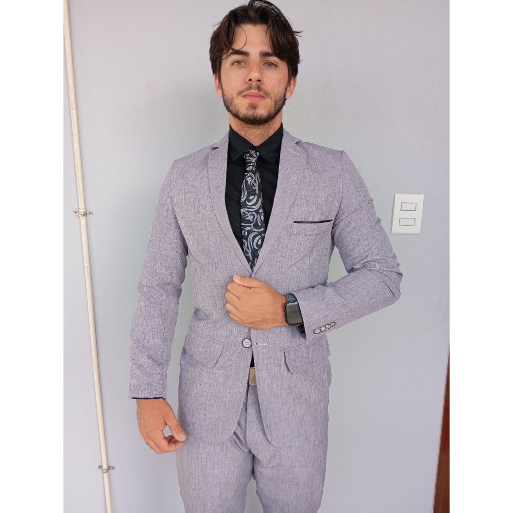 Terno Masculino Melange - Modelagem Geunina C/NFE