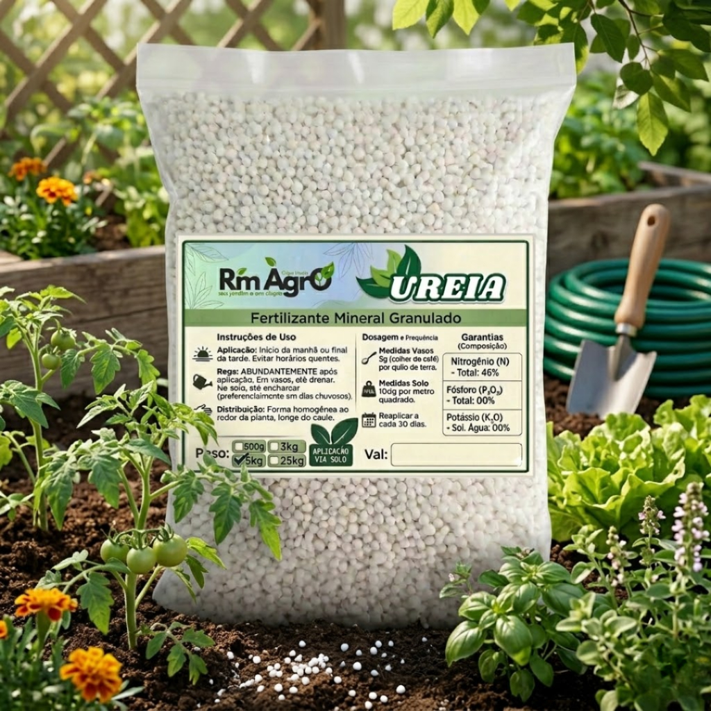 5kg Saco Ureia NPK 46-0-0  - Adubo fertilizante para plantas