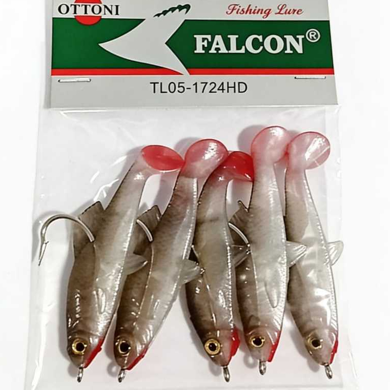 Lambari Artificial Ottoni 7cm com anzol 2/0  Pacote com 5 unidades cores