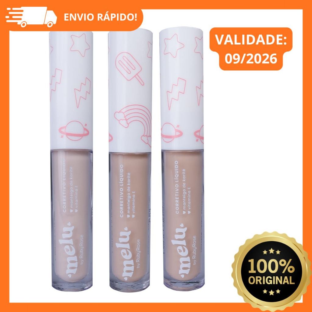 Corretivo Líquido Melu Ruby Rose