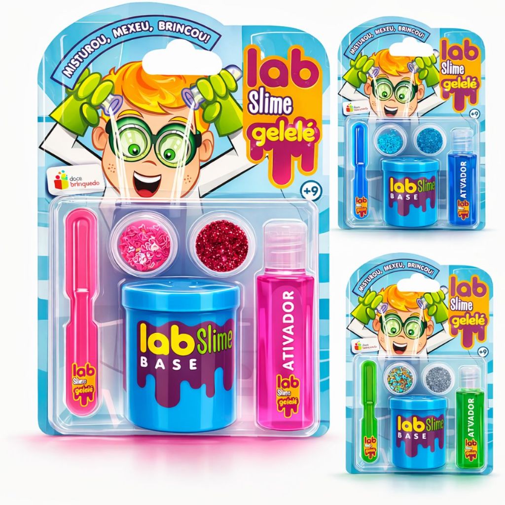 Slime Massinha Laboratório Fábrica de Fazer Slime Geleca Criança Brinquedo
