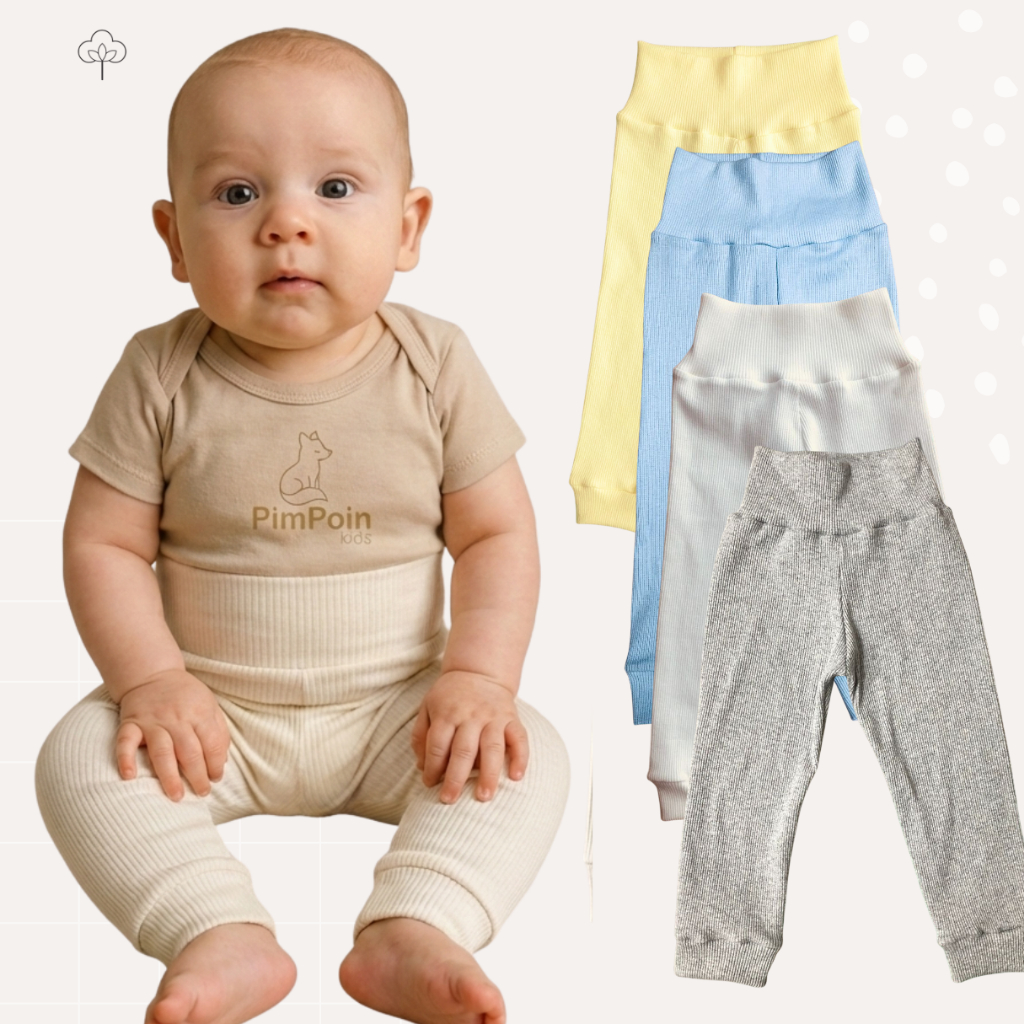 kit Calça Cós Sem Elástico alivio de Cólicas-Culote| Bebê | Menino/Menina P ao1 algodão c/ elastano