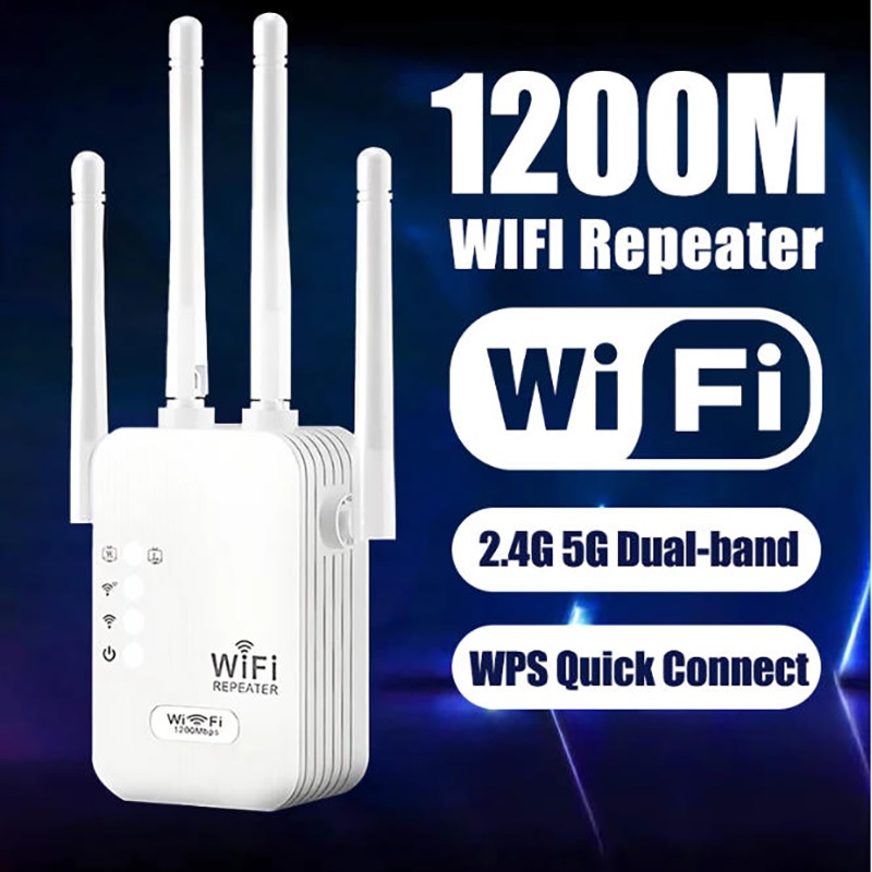 Amplificador Repetidor Wi-Fi , 1200Mbps , 2.4G , 5G , Expansor De Rede , Extensor De Alcance , De Sinal Sem Fio-G8