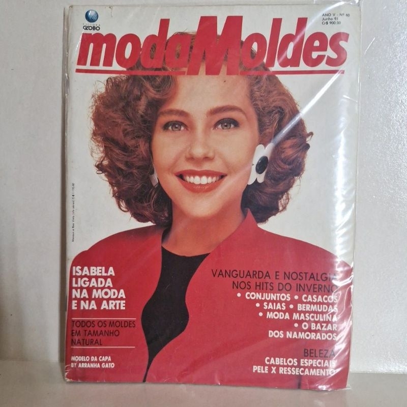 revista moda molde anos 80 ótimo estado. valor unitário