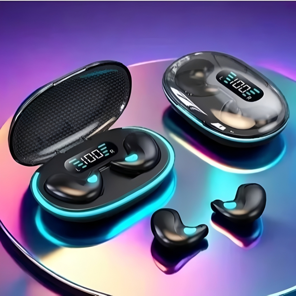 Fone De Ouvido X55 Sem Fio Bluetooth Com Display Led À Prova D'água