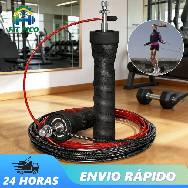 Corda De Pular Profissional Crossfit Treino Speed Rope Aço Emagrecimento E Alta Performance
