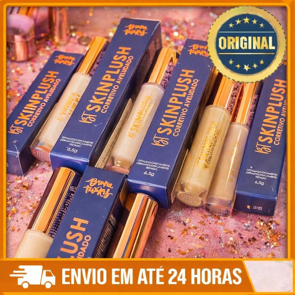 Corretivo BT Skinplush Bruna Tavares Alta Cobertura + Efeito Aveludado Longa Duração