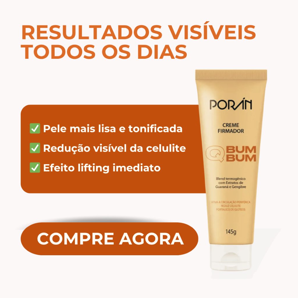 Firmador Hidratante QBumBum 145g Pele Lisa e Mais Firme