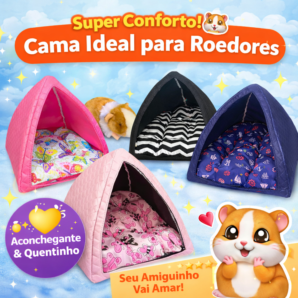 Caminha Para roedores porco da india e hamster