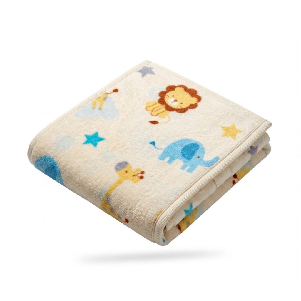Manta Soft Confort Baby Hazime 90x110cm | Amarela | Macia e Aconchegante