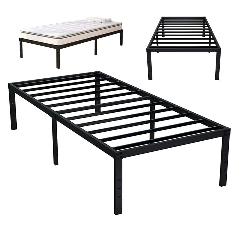 Cama de Solteiro/Cama de Casal Estrado de Metal Fácil De Instalar Dobrável Capacidade 1350KG Ripas de Aço Série Forte
