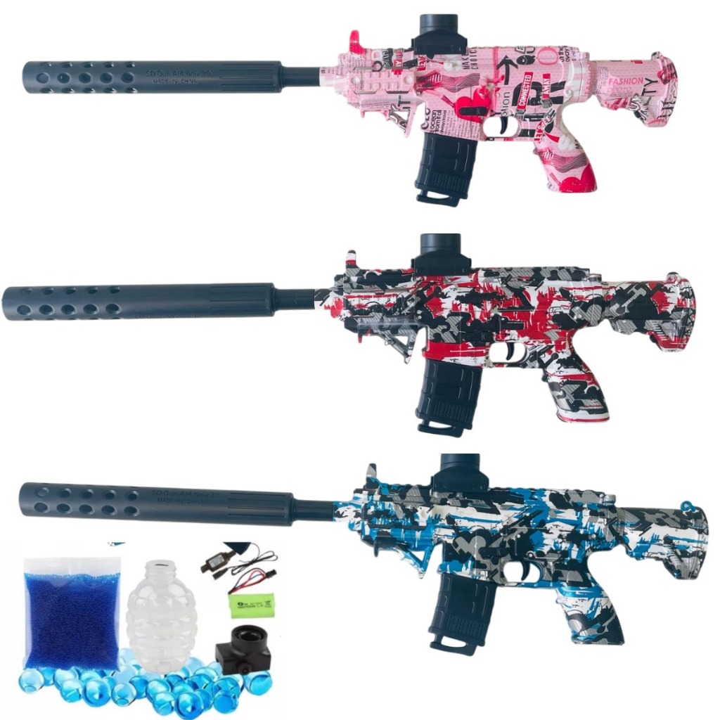 Arminha de gel + 20mil muniçoes AK-47 Elétrico