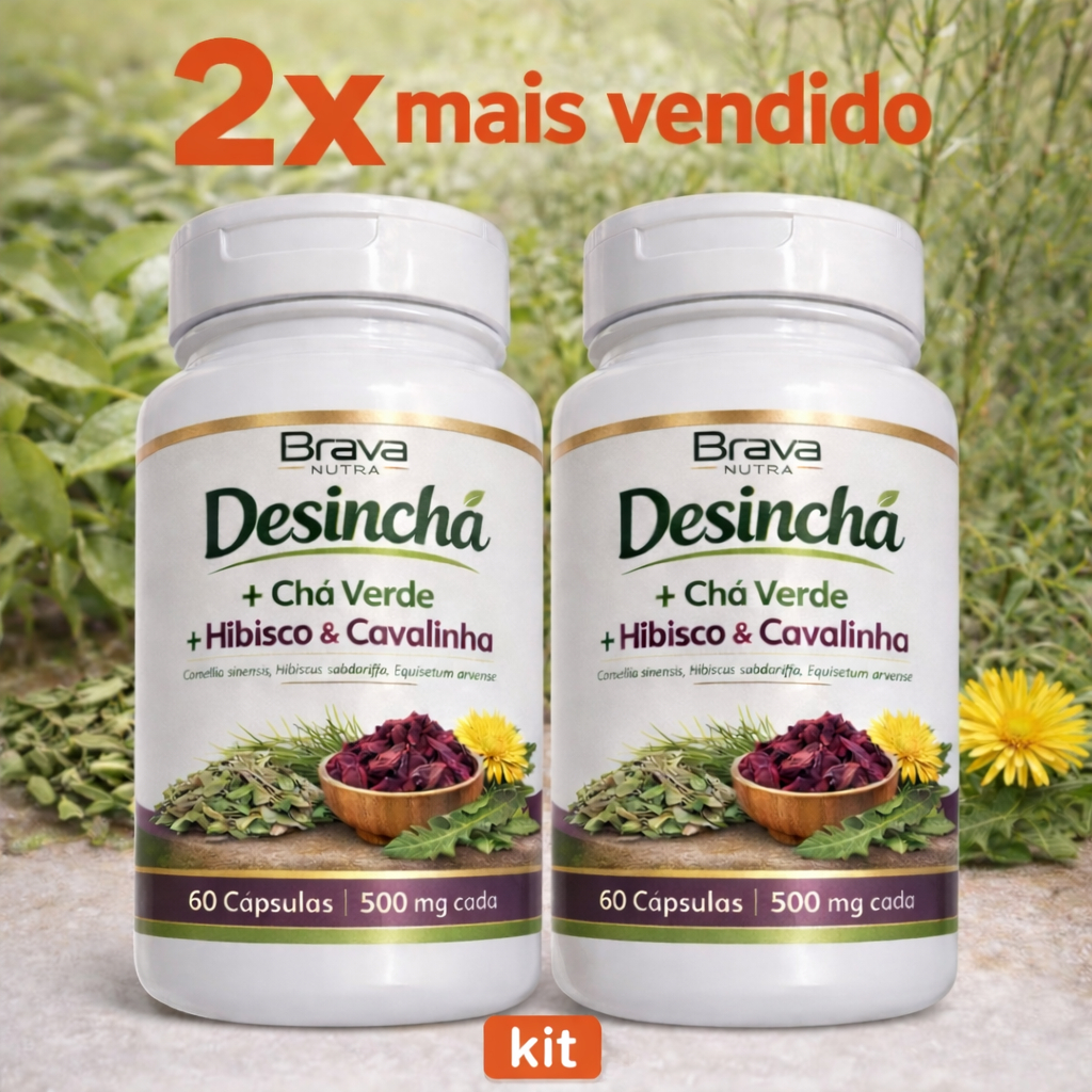 KIT 2x DESINCHÁ – MENOS INCHAÇO, MAIS LEVEZA NO SEU DIA | ENVIO IMEDIATO