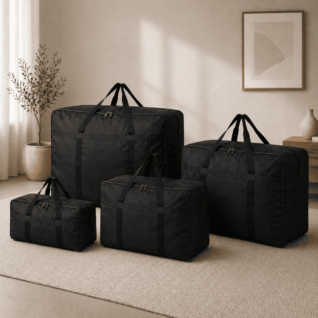Bolsa Sacola Reforçada Grande Viagem Bagagem Resistente Mala Pequena Transporte Trabalho Camping em Lona Poliéster 600