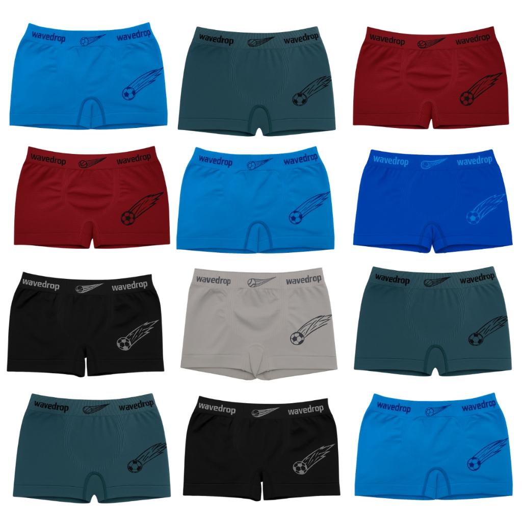 Kit 3, 4 ou 5 Cuecas Boxer Infantil Juvenil Conforto em Microfibra 2 a 12 anos