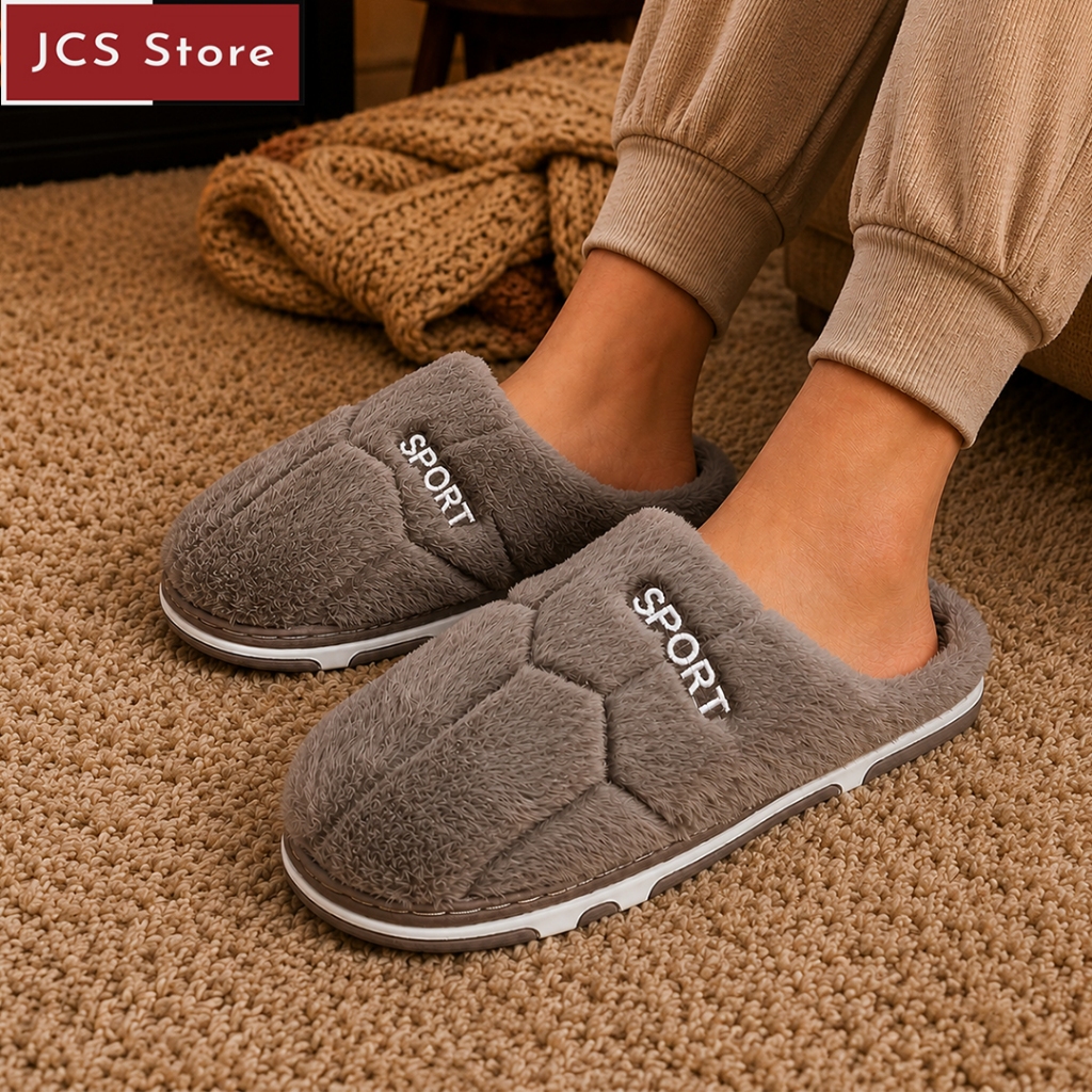 Pantufa Chinelo Inverno Adulto Peluciada Lã Quentinha Antiderrapante Unisex Macia Confortável