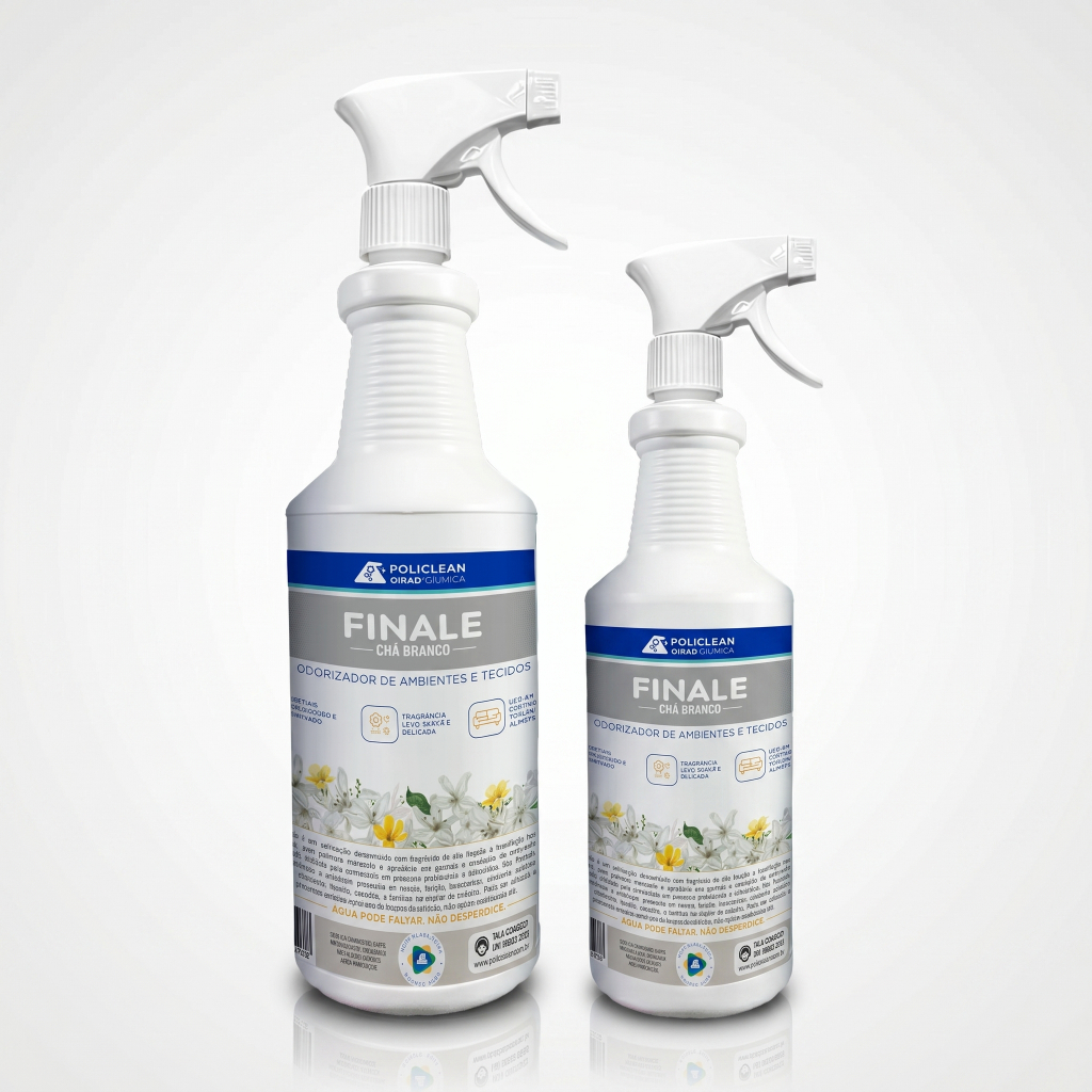 Finale Chá Branco "Cheiro De Rico" - Finalizador Aromatizante Ambientes e Estofados 500ml e 1 Litro
